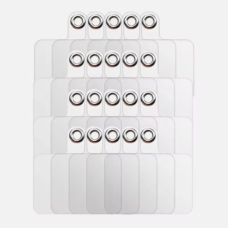 Universal Transparent Phone Tether Tab Cellphone Lanyard Straps Replacement Patches with Metal Ring Clear Hanging Cord Cards