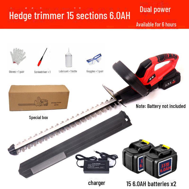 Rechargeable Lithium-Ion Multifunctional Electric Hedge and Tea Pruning Trimmer