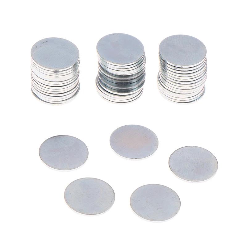 50/100Pcs Ultra-thin Round Galvanized Sheet Iron Sheet For DIY Handmade Make Accessories
