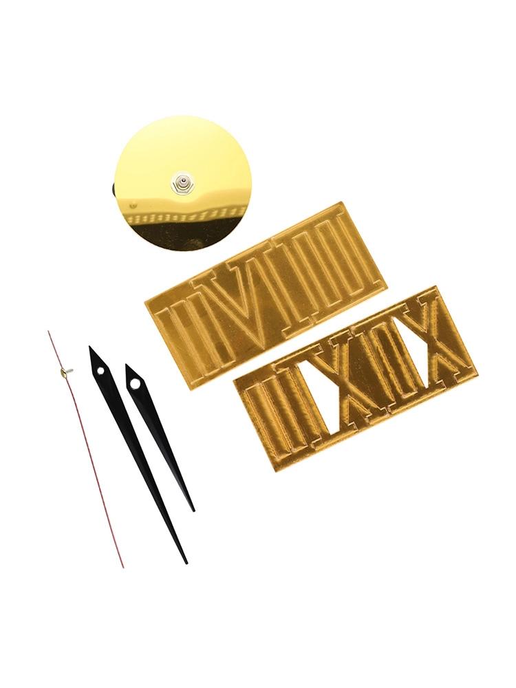 Leise DIY Acryl Wanduhr mit anpassbaren Nachleuchtzahlen