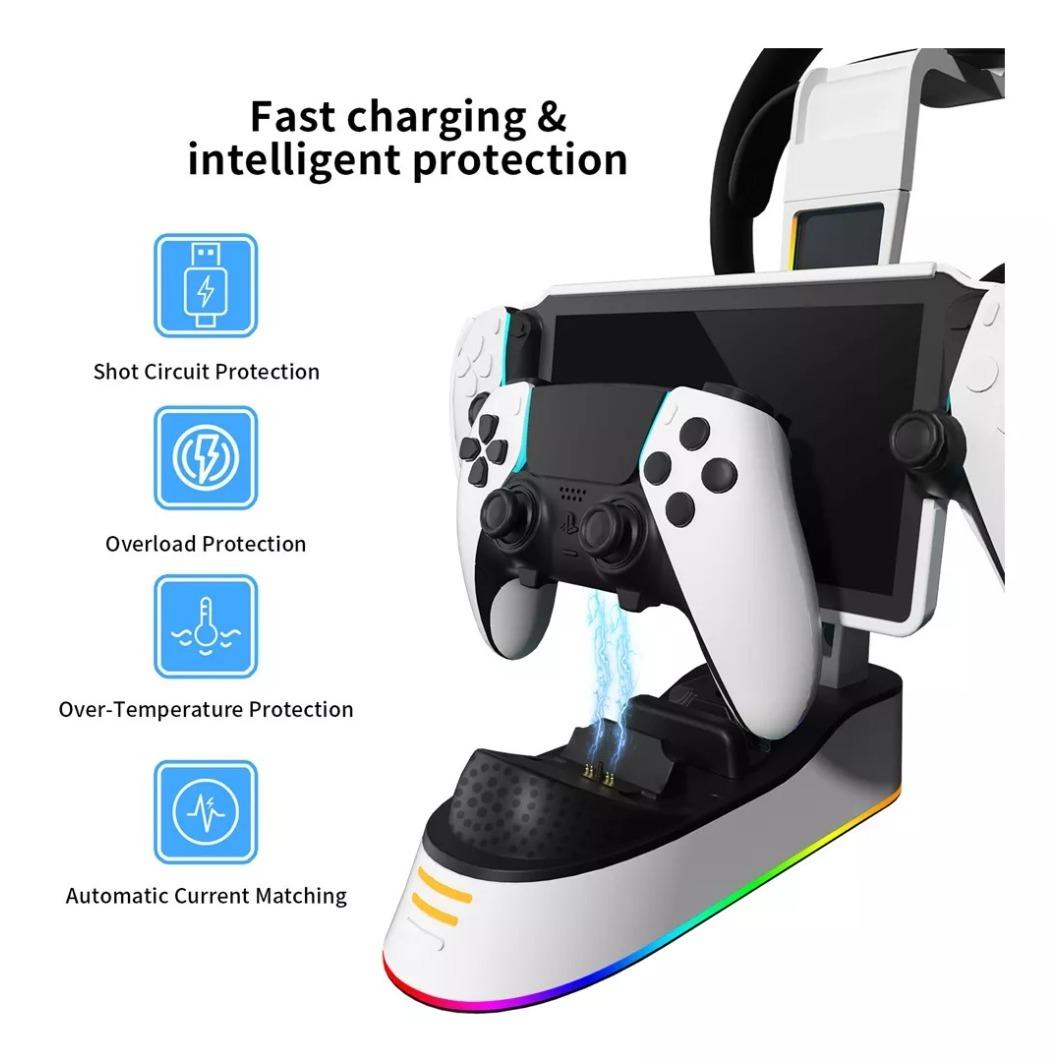 Для PlayStation PS5 Portal Remote Player Зарядное устройство для док-станции Гарнитура — фото 4