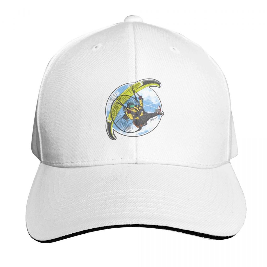 Paramotor Powered Parachute Baseball Cap Hat Beach Birthday Big Size Hat Western Hat Womens Hats Unisexs