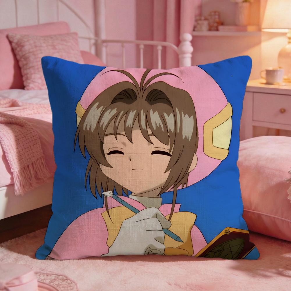 CCardcaptor SakuraS Anime Cushion Cover Premium Comfort Reversible Pillow Cove Two In One Design For Any Room  Car Interior