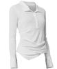 Peulleeoeob Asymmetrical Draped Shirt (Fl-186_Ivory)