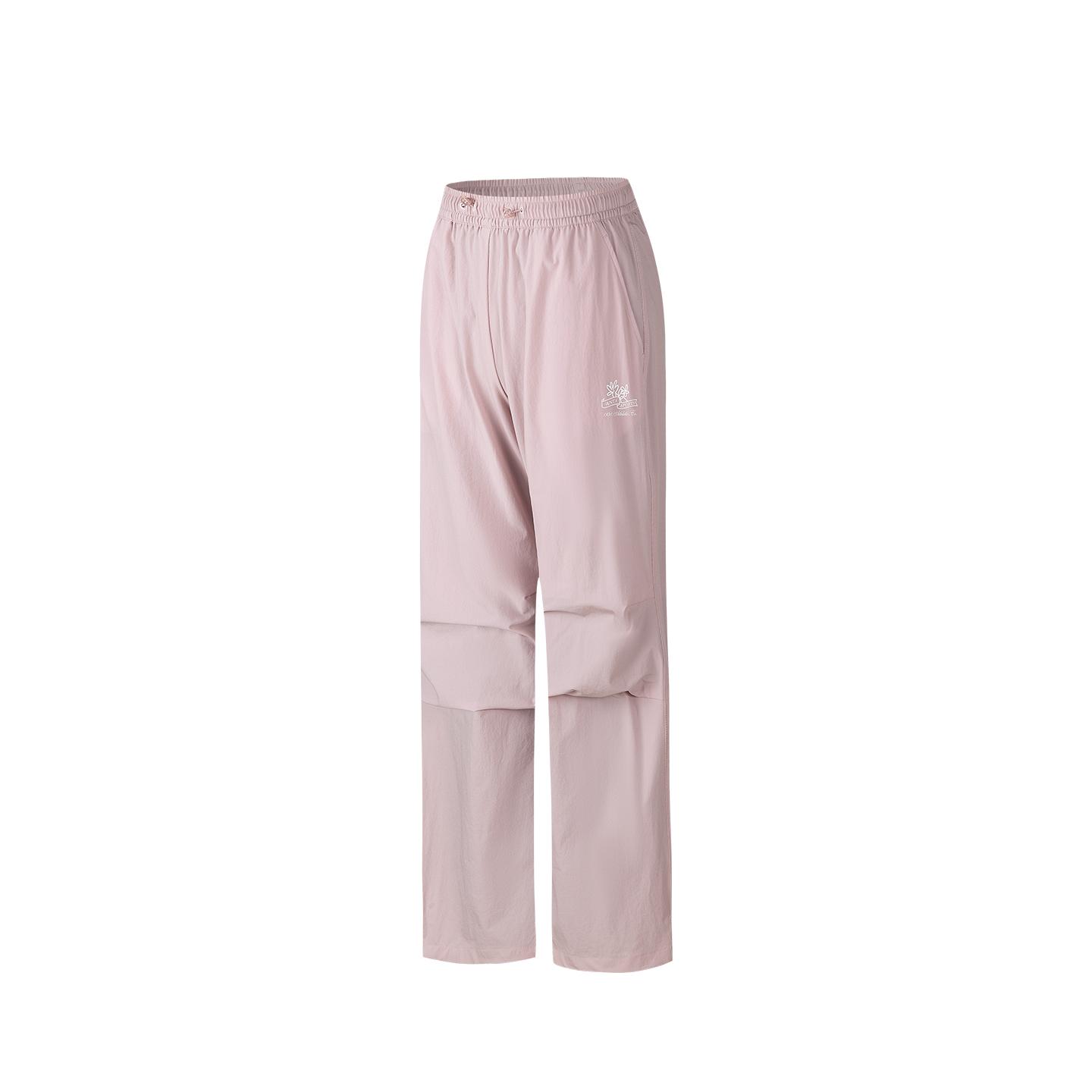 Anta Sports Retro Lifestyle Series Woven Long Pants Women bottoms Sweet-Potato-Pink 162628502-4 S
