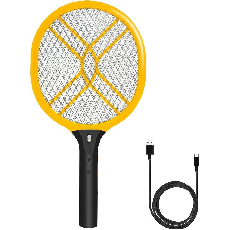 

Ручная ракетка Faicuk Bug Zapper Перезаряжаемая мухобойка Fly Zapper (1 пакет)