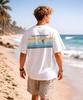 OHP Ohpxjoy Bsurfing Line Semi-Oversized Short Sleeve Tee
