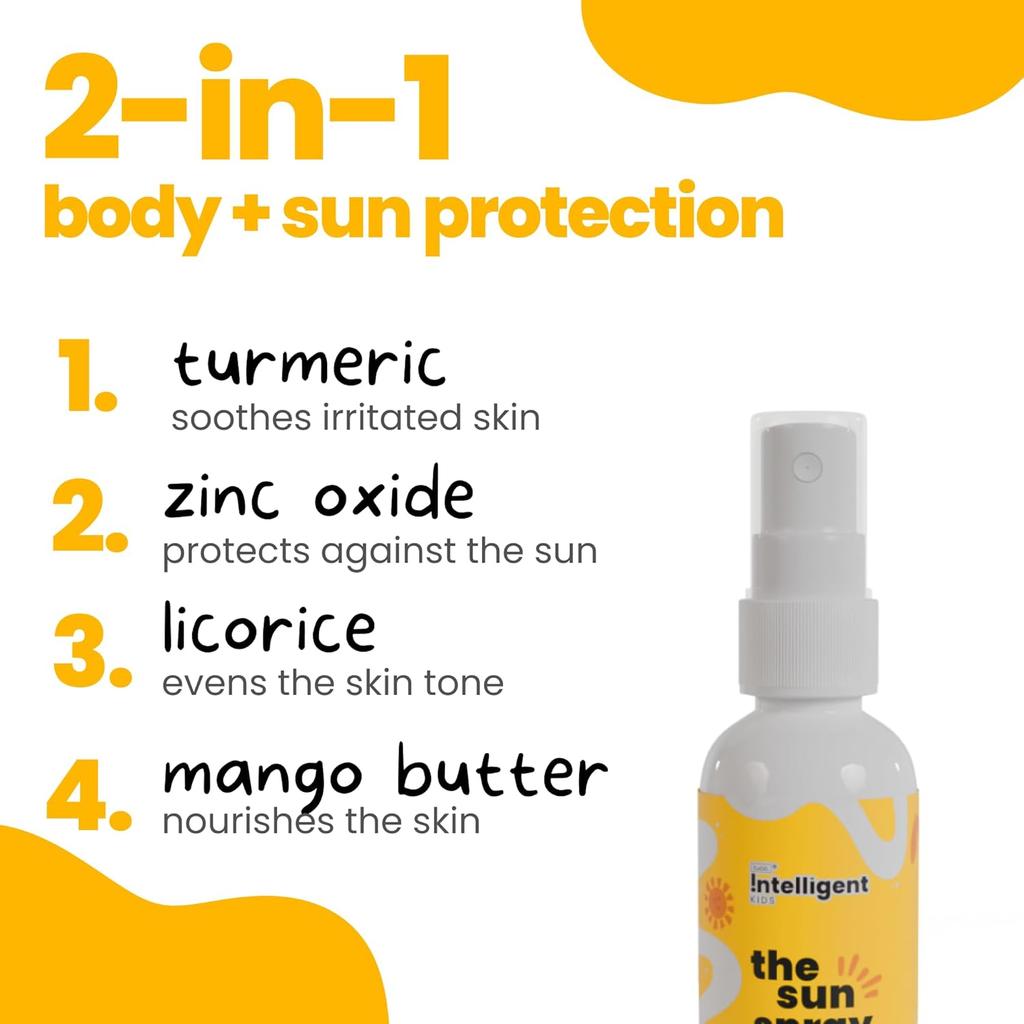 TuCo Sunscreen Spray (100 ml) & Sunscreen Cream (50 gm) - Safe For Kids, Paraben Free & Sulfate Free - (Combo Pack of 2)