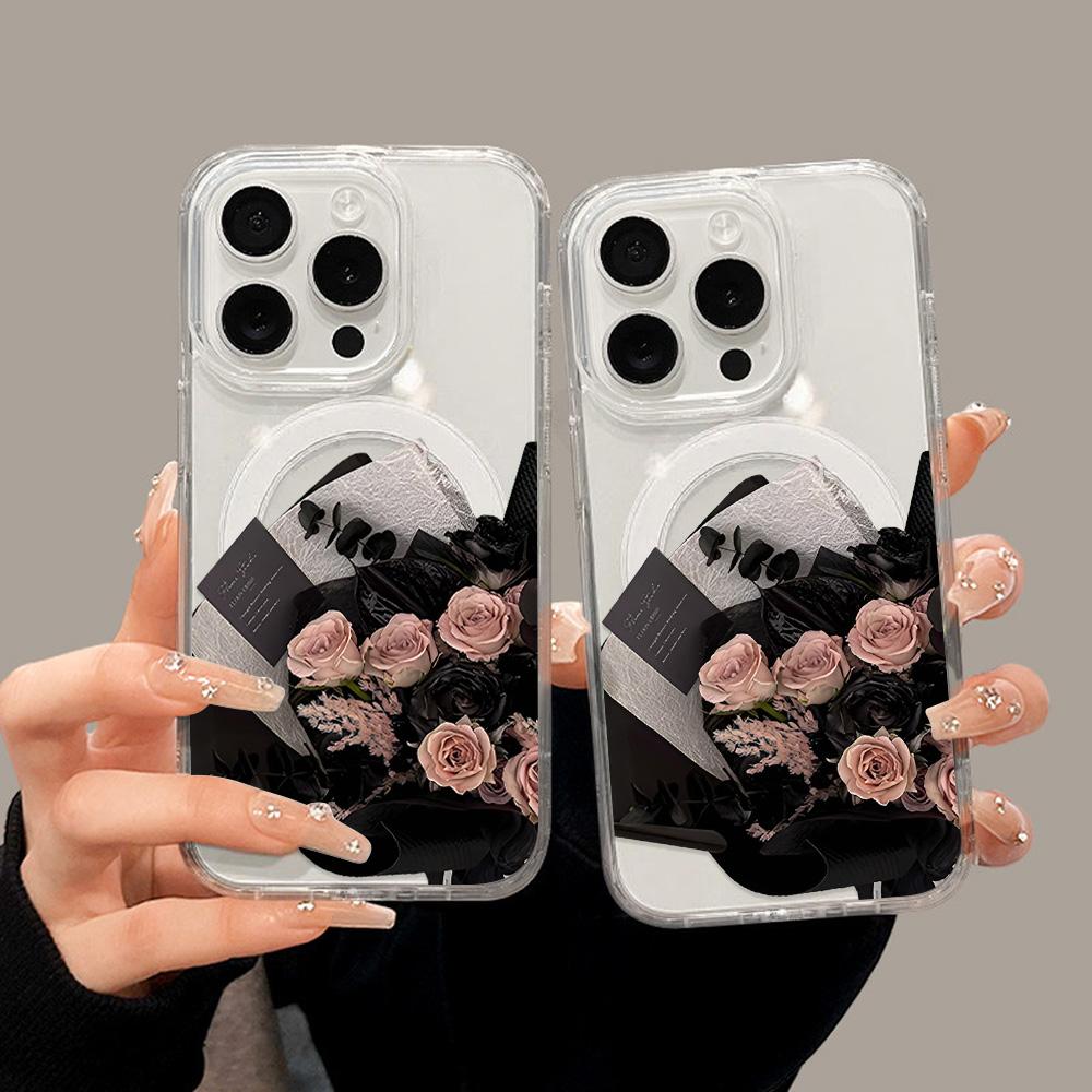 Magnetic Phone Case for iPhone 12 14 16 17 Pro 17 16 15 14 13 12 Pro Max  12 13 14 15  16 High Quality Shockproof Shell Full Protection Cute Style