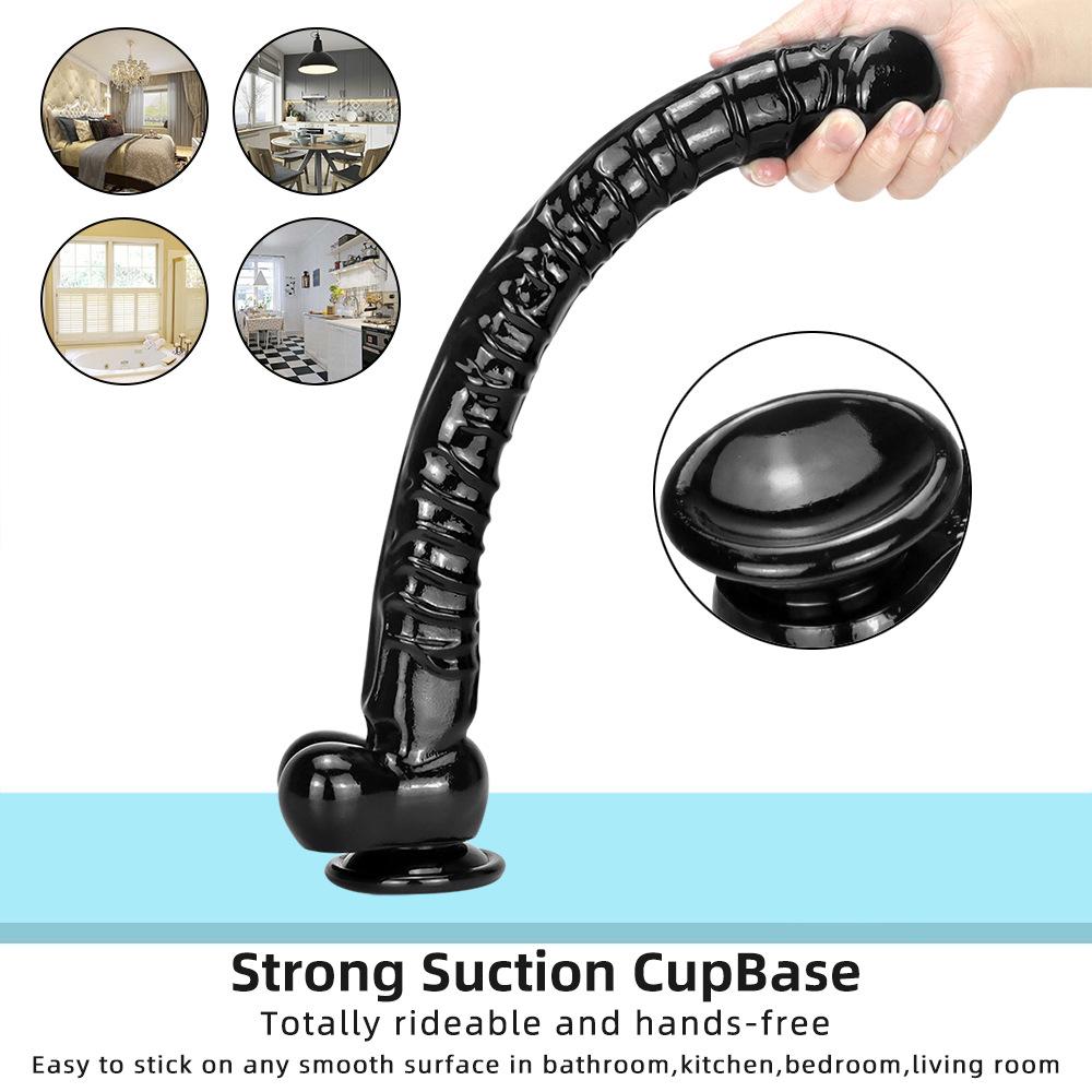Realistic Extra Long 40cm Silicone Dildo Vaginal G-Spot Suction Cup Anal Plug Giant Anal Plug Toy Female Sex Toys Male Anal Plug