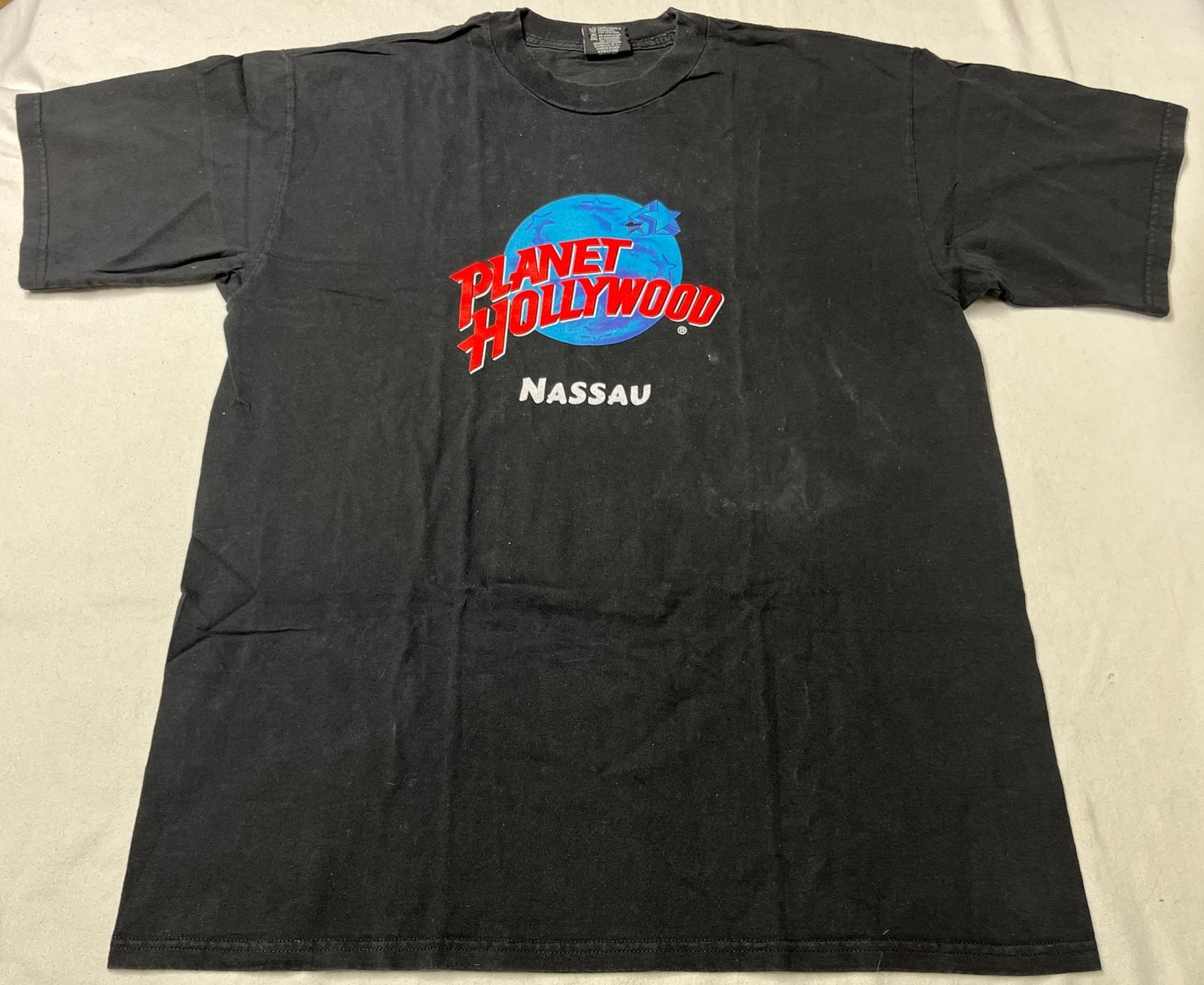 Planet Hollywood Nassau Bahamas XL Black T-Shirt XXXXL