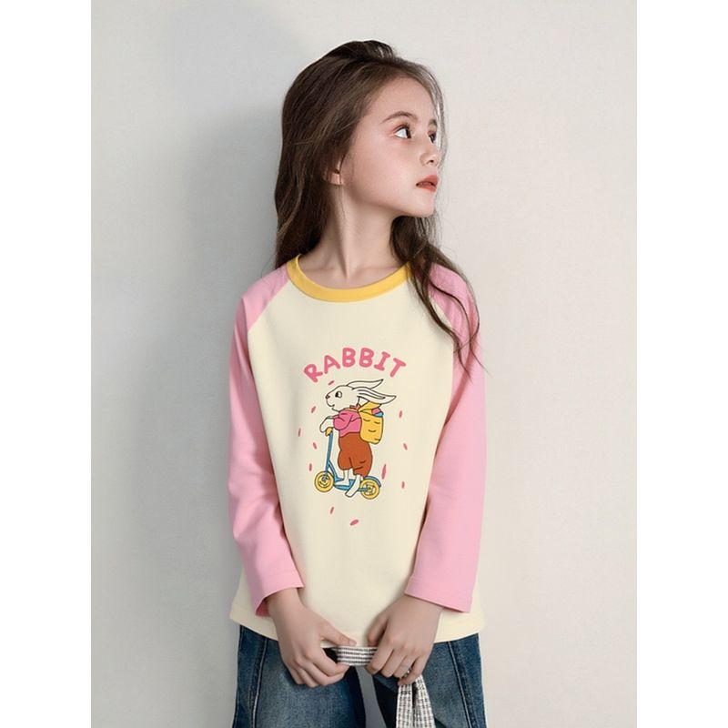 Brand Foreign Trade Children's Clothing Spring New 2026 Children's Cotton Cartoon Long sleeves Shirt Women Bottoming Shirt Baby Clothes