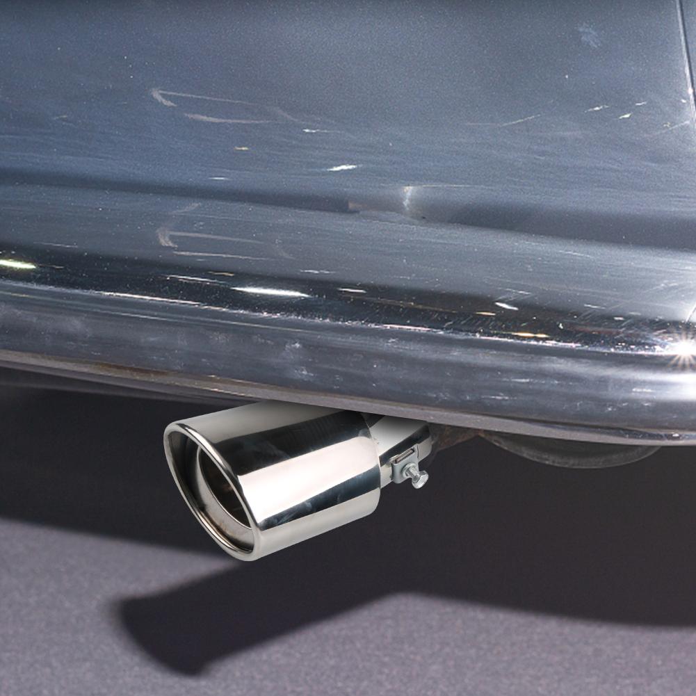 63mm Straight TailPipe Muffler Blue Burnt Tail Throat Tailpipe Stainless Steel Exhaust Muffler 1.5L-2.2L Auto Modification Parts