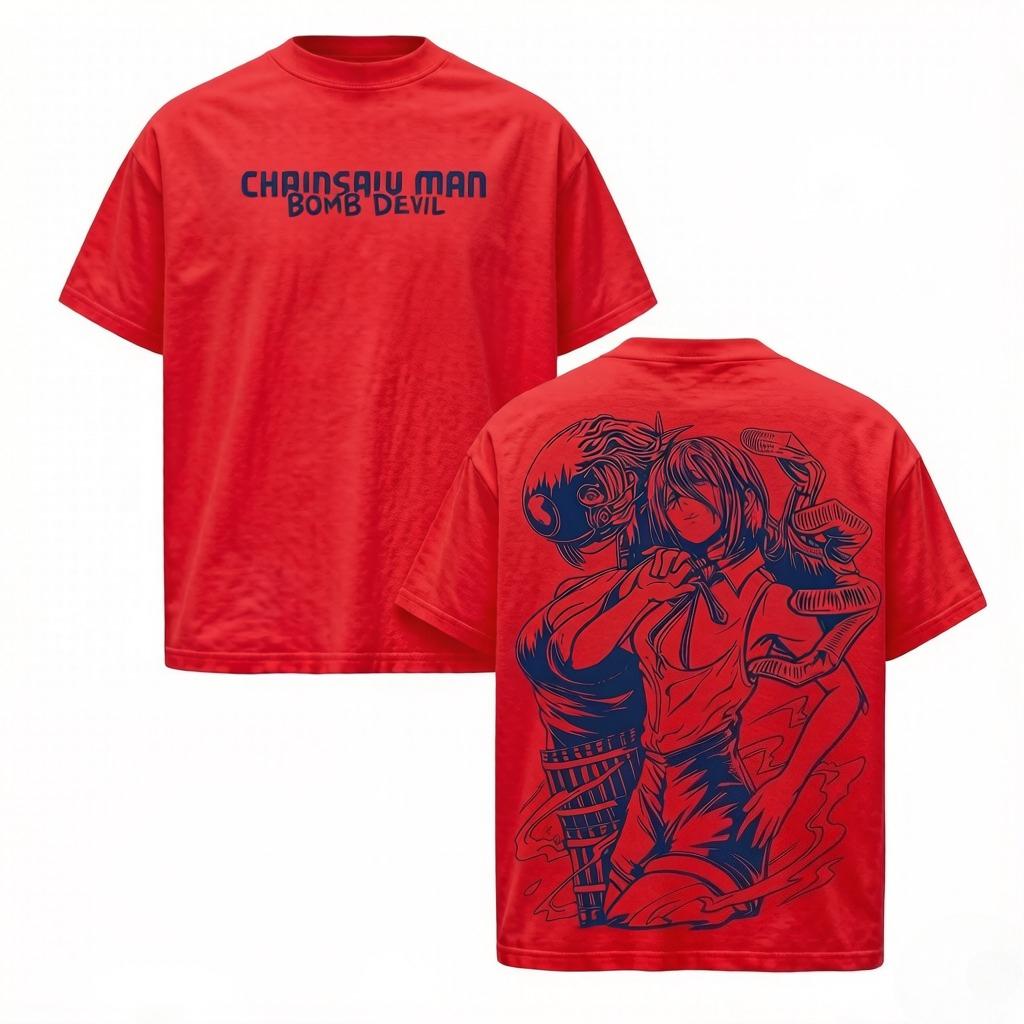 

Chainsaw Man Anime Reze Devil Cool Graphic T-shirt Vintage Oversized T Shirt Men Clothes Cotton T-shirt 3XL