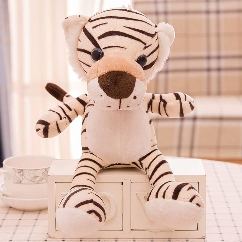 Tiger Cute Cartoon Leopard Deer Lion Plush Toy Companions Girl Kid Birthday Gift