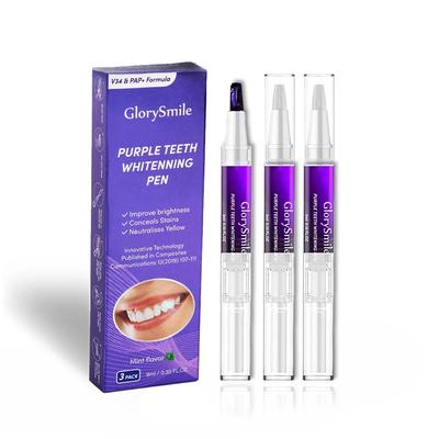 Teeth Whitening Pen Set, Glory Smile, Pap Whitening Pen, Rapid Teeth Whitening, 3 X 9