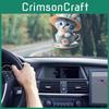 Unique Acrylic Cartoon Cat Tea Cup Pendant For Lovely Car Interior Accents