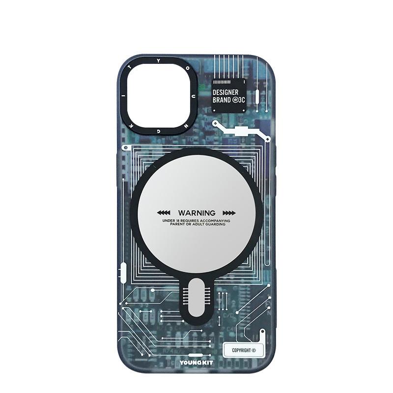 Custodia magnetica Youngkit con circuito compatibile con custodia per iphone 17/16/15 antiurto per custodia per iphone 17 pro max antigraffio per custodia per iphone 16 pro max