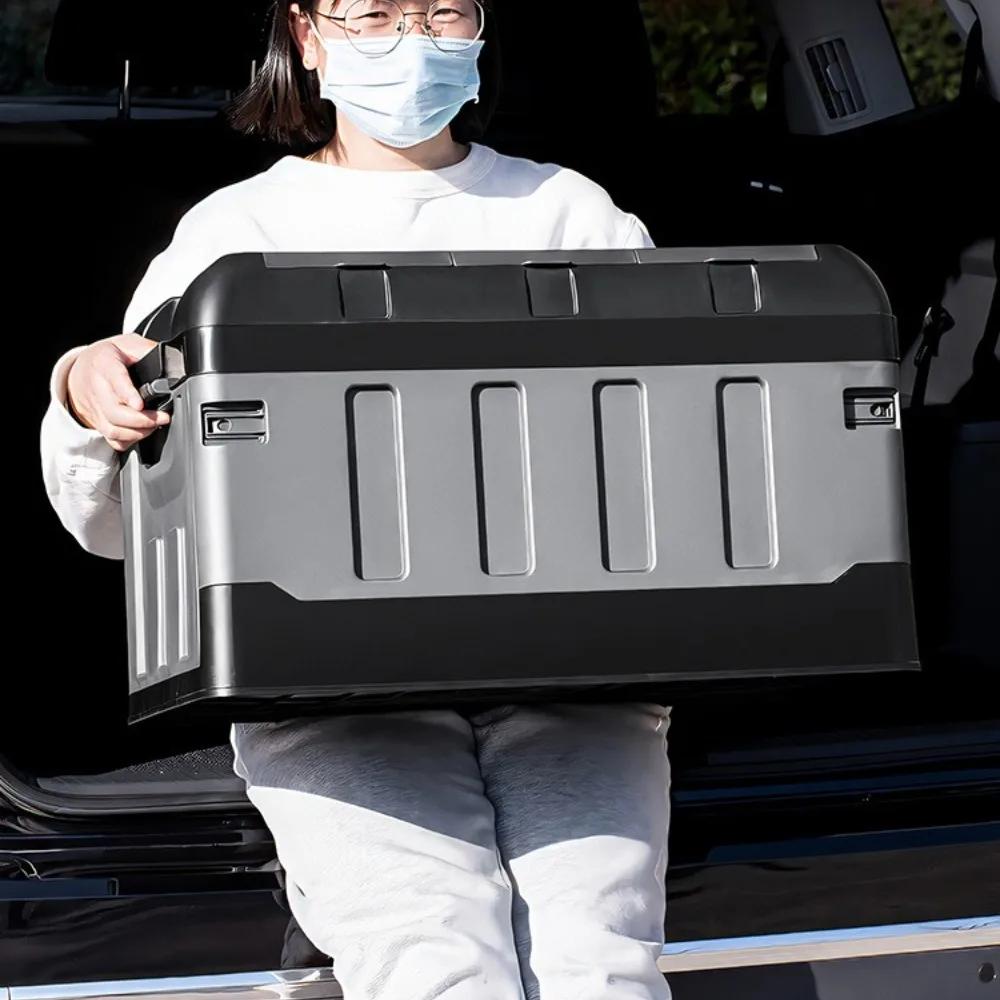 Camping Storage Box Folding Car Trunk Box Outdoor Storage Organizer Waterproof Picnic Packing Box High-capacity Outdoor Products