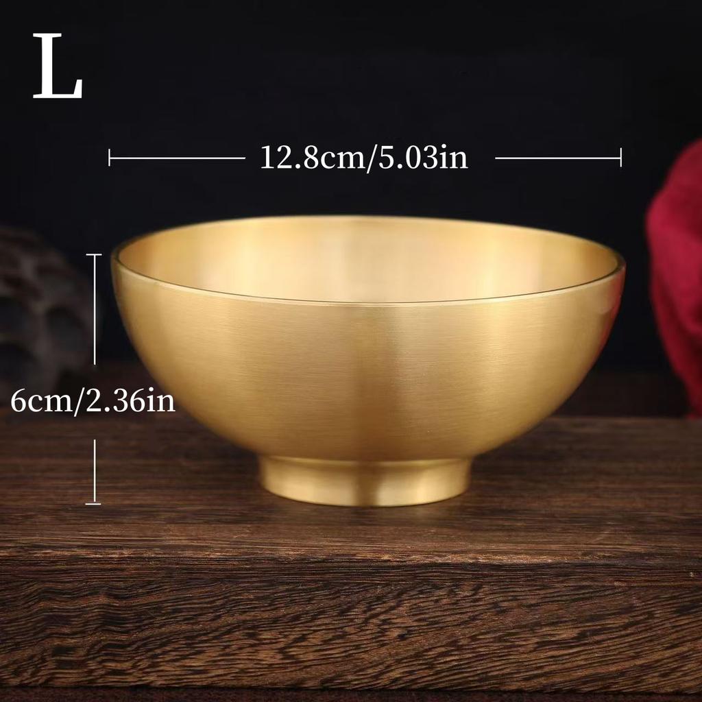 Handcrafted Vintage Brass Holy Bowl,Engraving Hammer Texture Home Breakfast Cheese Tableware,12 cm Snack Bowl Table Decoration