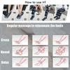 3 Intensities 3 Modes Leg Air Compression Massager Heated for Foot and Calf Thigh Circulation with Handheld Controller New