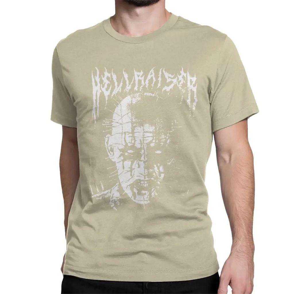 Hellraiser T Shirt Horror Funny Tee Shirt Short Sleeve Round Collar 100% Cotton Printed Tops harajuku streetwear Summer