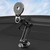 Car Phone Holder With Strong Magnetic Mount Adjustable Metal Arm Dashboard Foldable Shake-Resistant Compatible IPhone