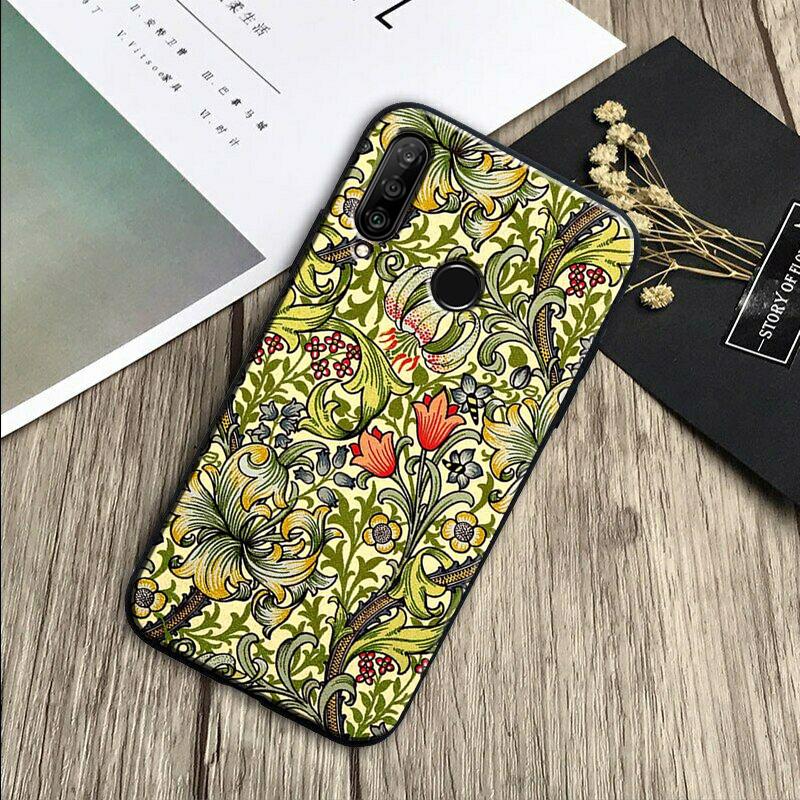 

William Morris Lodden For Huawei Nova Y70 Y91 Y61 Y72 Y73 Y90 Y60 3i 7i 8i 11 12i 9 10 SE P20 P30 Pro P40 Lite Case Huawei Nova 12i