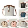 Crossbody Pu Water Bucket Bag For Women With Zipper Closure And Inner Pocket