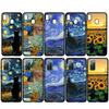 Para iPhone 16 15 Xiaomi Redmi Note 13 12 11 Pro Max X 9 14 Plus XR Samsung Galaxy A15 S24 S23 Huawei OPPO Starry Night Sunflower Van Gogh Capa de telefone