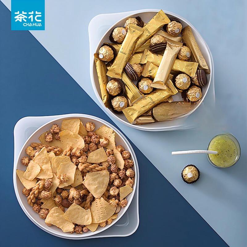 CHAHUA Double-Layer Fruit Plate Set