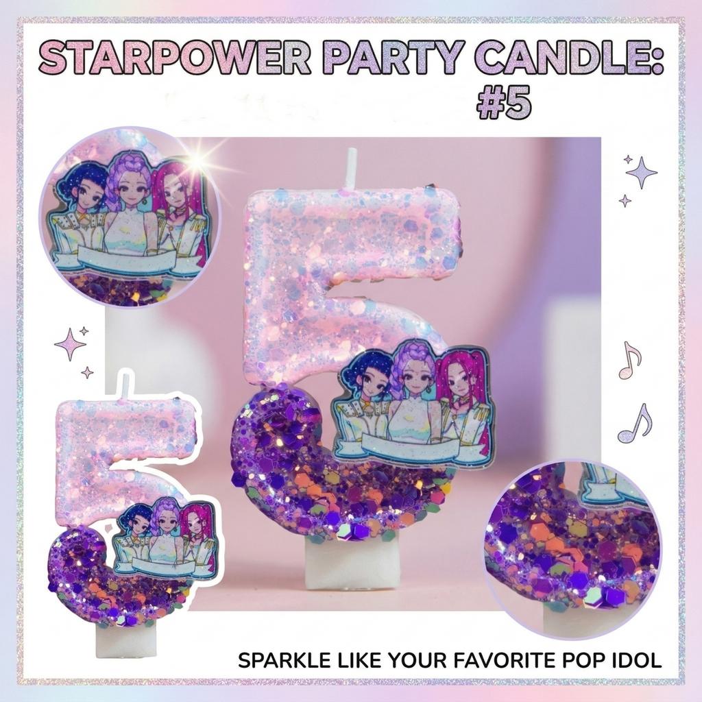 Fashion Cartoon Creative Birthday Candles Party Digital Candles