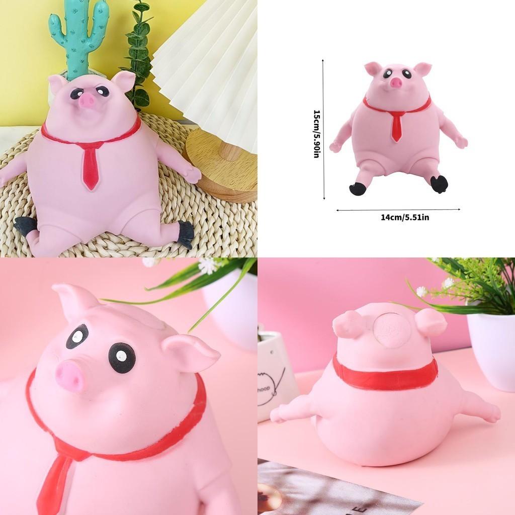 Adorable Pink Pig Tpr Toy With Memory Sand For Stress Relief