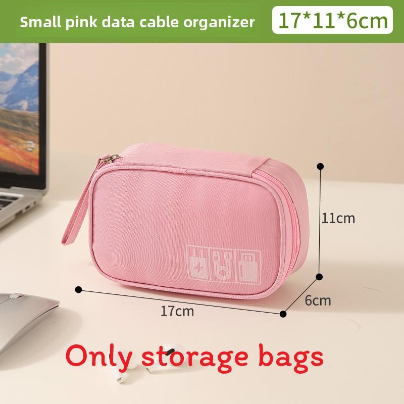 Multifunction Travel Data Cable Organizer With Waterresistant Oxford Material For Electronics Storage