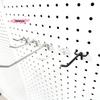 M-5Pcs Metal Universal Mesh Panel Hooks Retail Shop Mesh Stall Hangers Wall Hook Coat Bag Supermarket Shelf Hook
