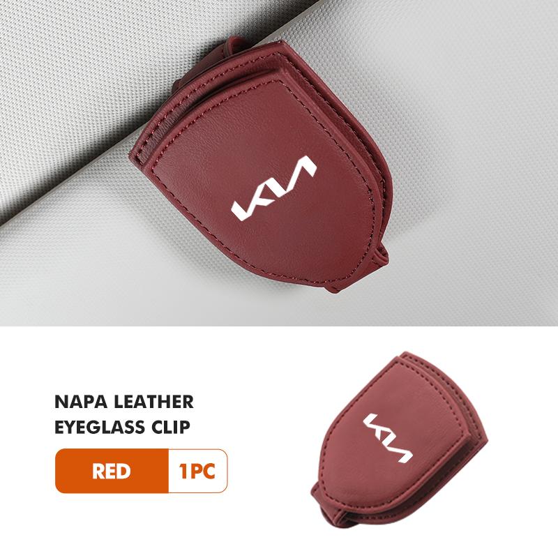 Suede Car Sunglasses Holder Sun Visor Glasses Hanger Storage Clip For KIA Ceed Sportage Rio K5 K2 Optima Cerato Venga Sedona