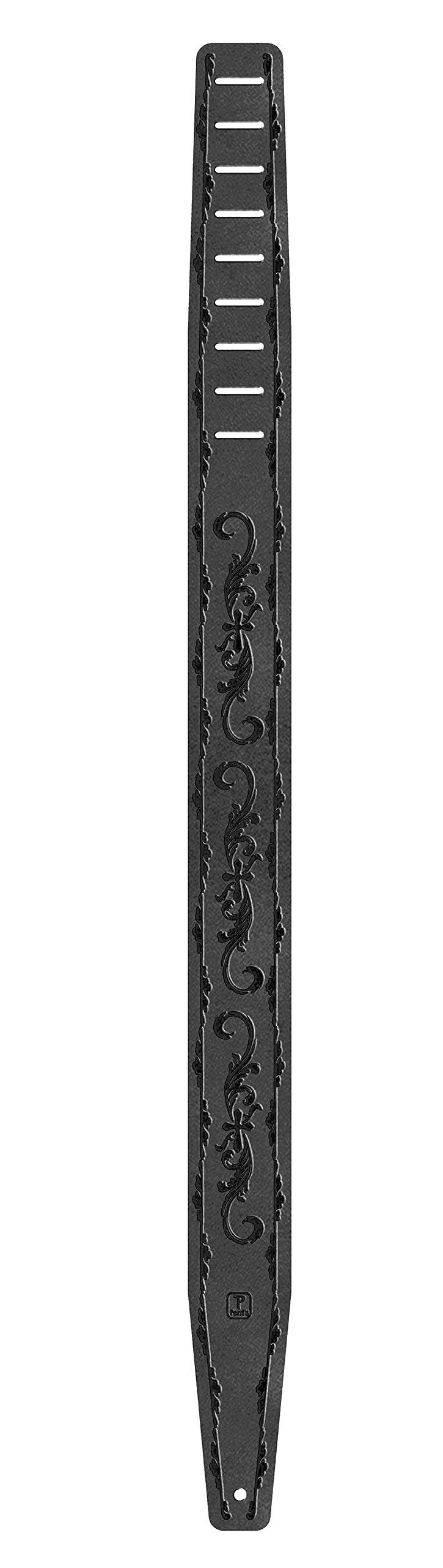 

Belt Leather Embossed Guitar Strap TRIBAL CROSS Perri s P25FE-6902