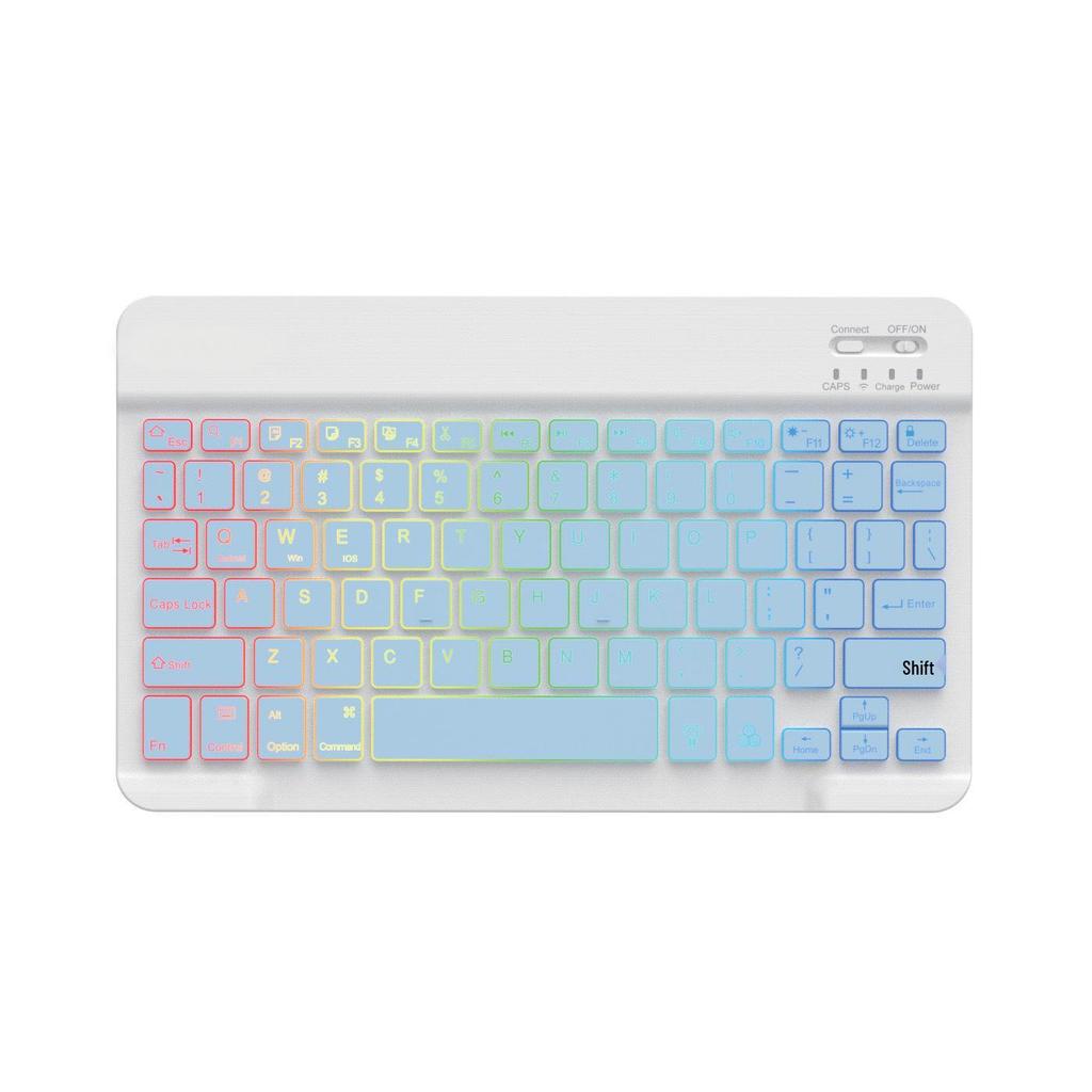Russian Wireless RGB Backlit Bluetooth Keyboard & Mouse Set for iPad, Phone, Tablet