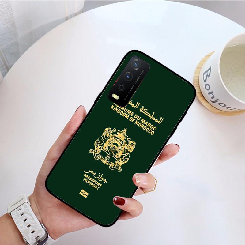 Morocco Passport Phone Case for VIVO Y31 Y21S Y21 Y15S Y53S Y11S Y12 V21 V21E Y20 Y70 1907 V17Neo Y21S Y33S Y72