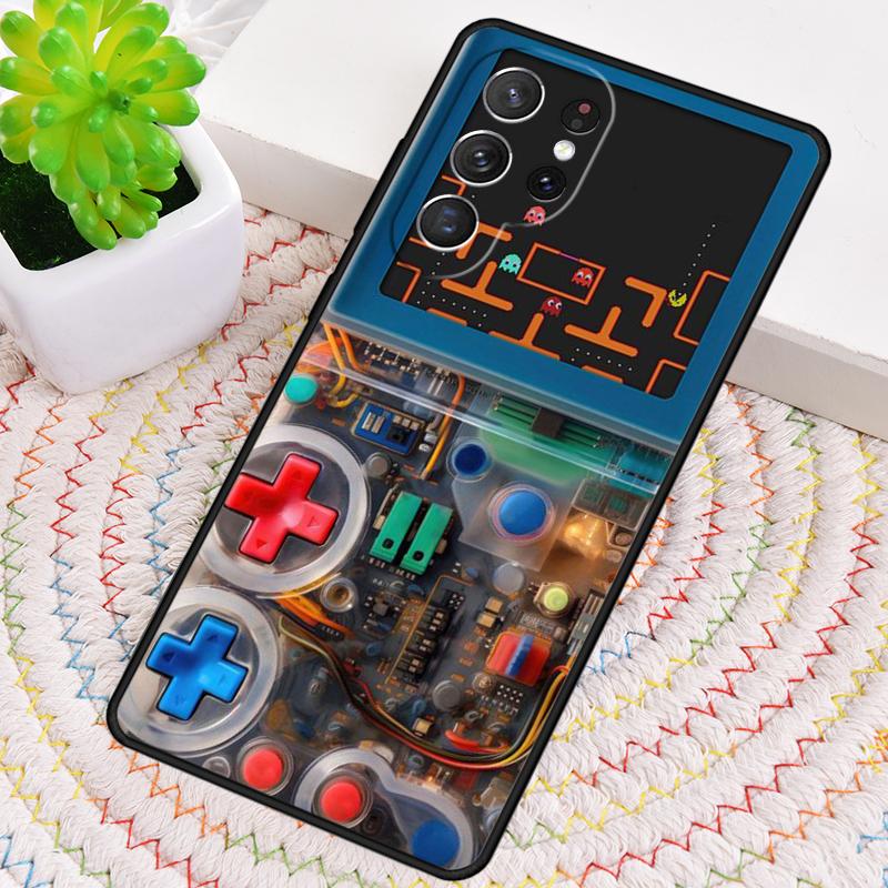 Retro Game Console TPU Phone Case For Samsung Galaxy Note 10 Pro S26 S25 S24 S23 S22 Ultra Plus S21 FE S20 Shockproof Cover