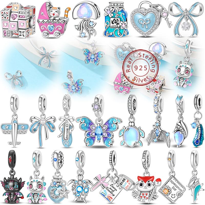 Süßer Kupfer Schildkröte Bogen Muschel Parfüm Kopfhörer Ballett Anhänger Perlen Passend für 3mm Armbänder DIY Feiner Schmuckherstellung