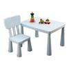 Nordic Style Kids' Plastic Table & Chair Set for Kindergarten - Rilakkuma Design Learning Desk.