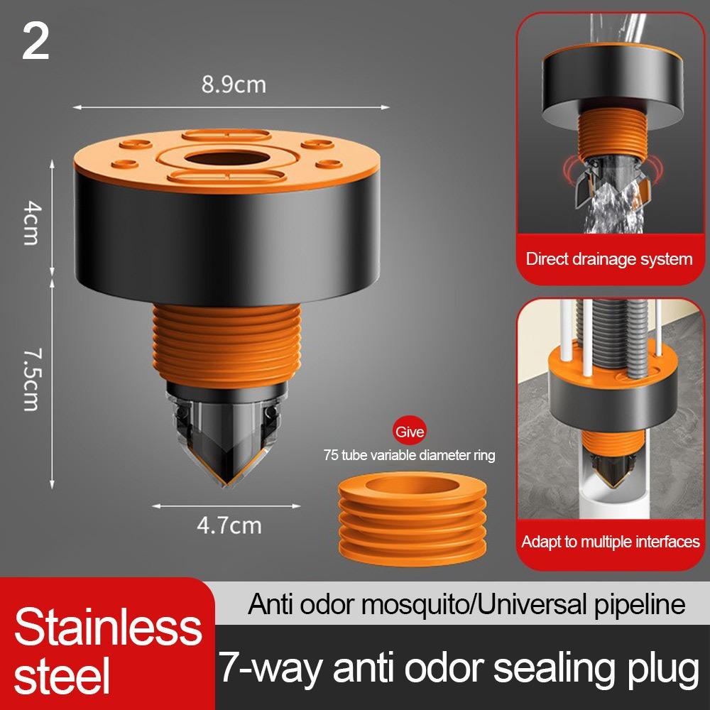 

7 в 1 Адаптер сливной трубы для раковины Уплотнительное кольцо Многофункциональный Соединитель для водопроводной трубы посудомоечной машины Универсальный против запаха