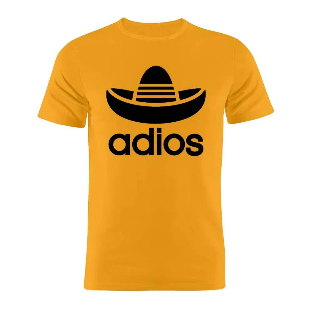 100% Cotton Unisex T Shirt Adios Goodbye Spanish Mexican Funny Parody Geek Gift Tee