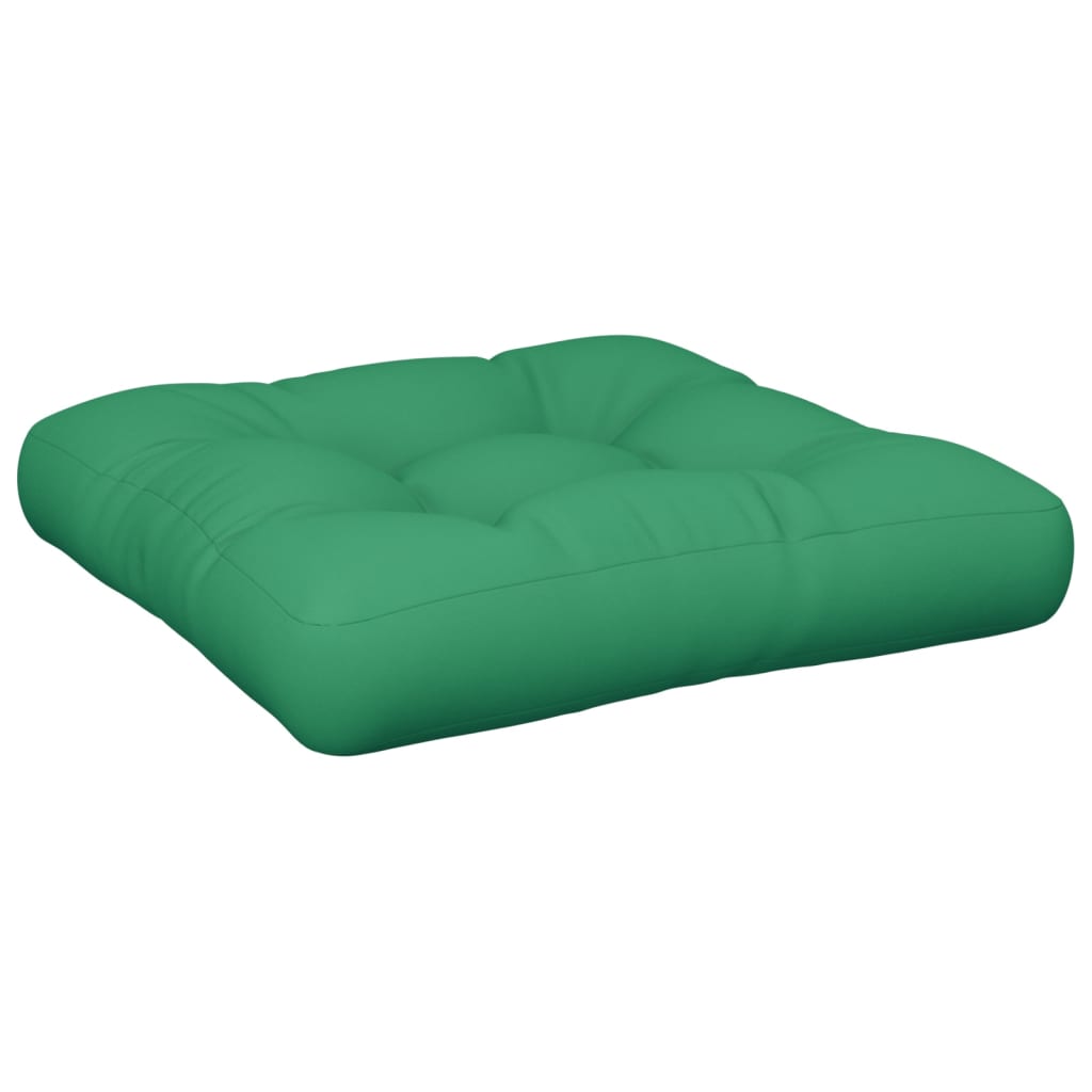 Pallet Cushion Green 50x50x12 cm Fabric