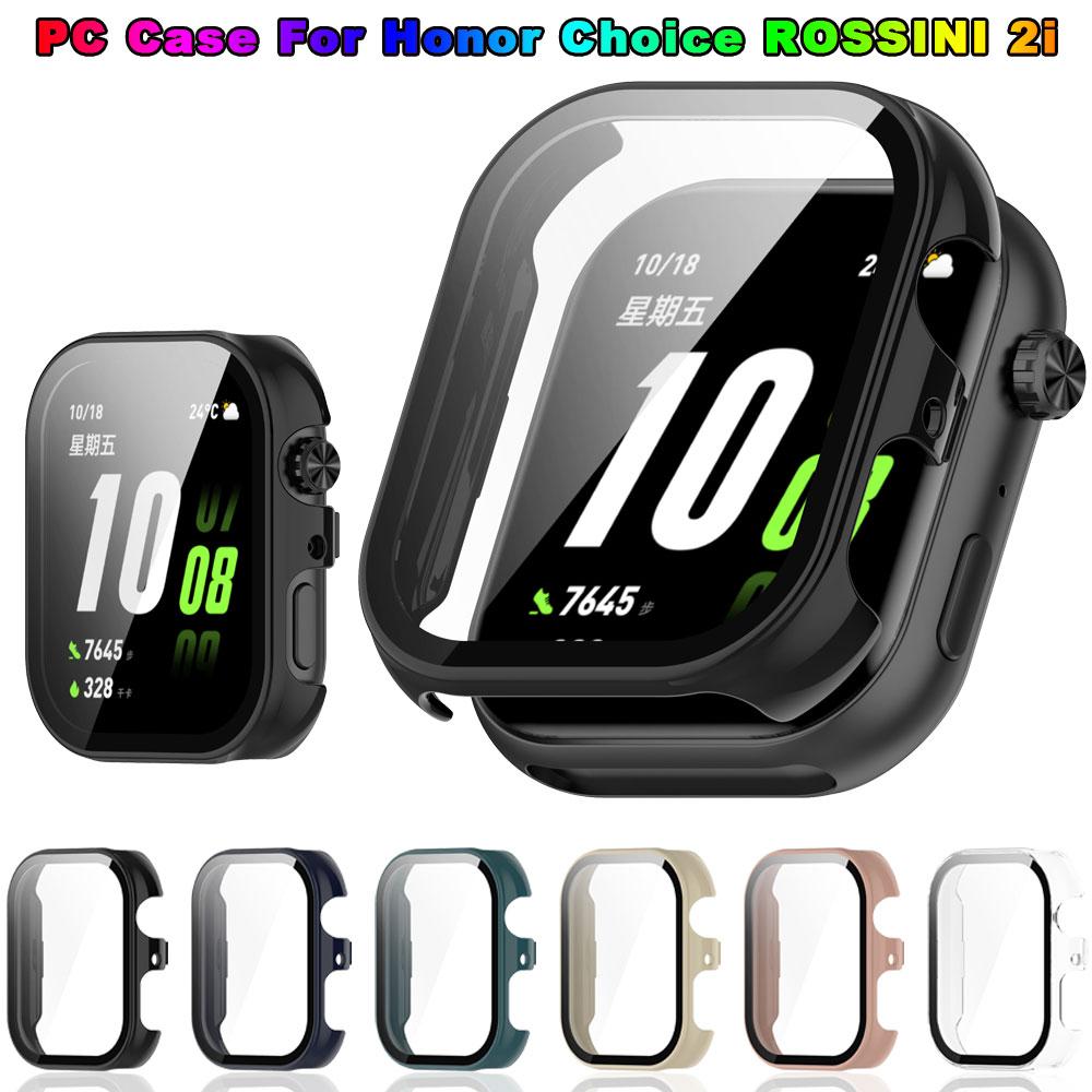 Gehärtetes Glas + PC-Hülle für Honor Choice ROSSINI 2i: Rundum-Schutzhülle mit kratzfestem Bumper und Displayschutzfolie