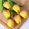 6Pcs New Plastic Real Touch Tulips 34*3cm 7 Colors Simulation Flower Decoration Table Home Wedding Decor Home Decor