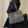 Popular Women's Bags, Retro Casual Leopard Print Shoulder Armpit Bags, Large-capacity Tote Bags, European and American Trendy Women's Backpacks
