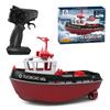 New RC Boat 2.4G Powerful Dual Motor Long Distance Wireless Power Remote Control Tugboat Model Suitable for Boys Gift Children's Toys