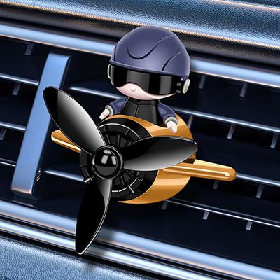 Mini Pilot Air Outlet Freshener Long Lasting Scents Vent Perfume Diffuser Rotating Propeller Fragrance Car Interior Decoration